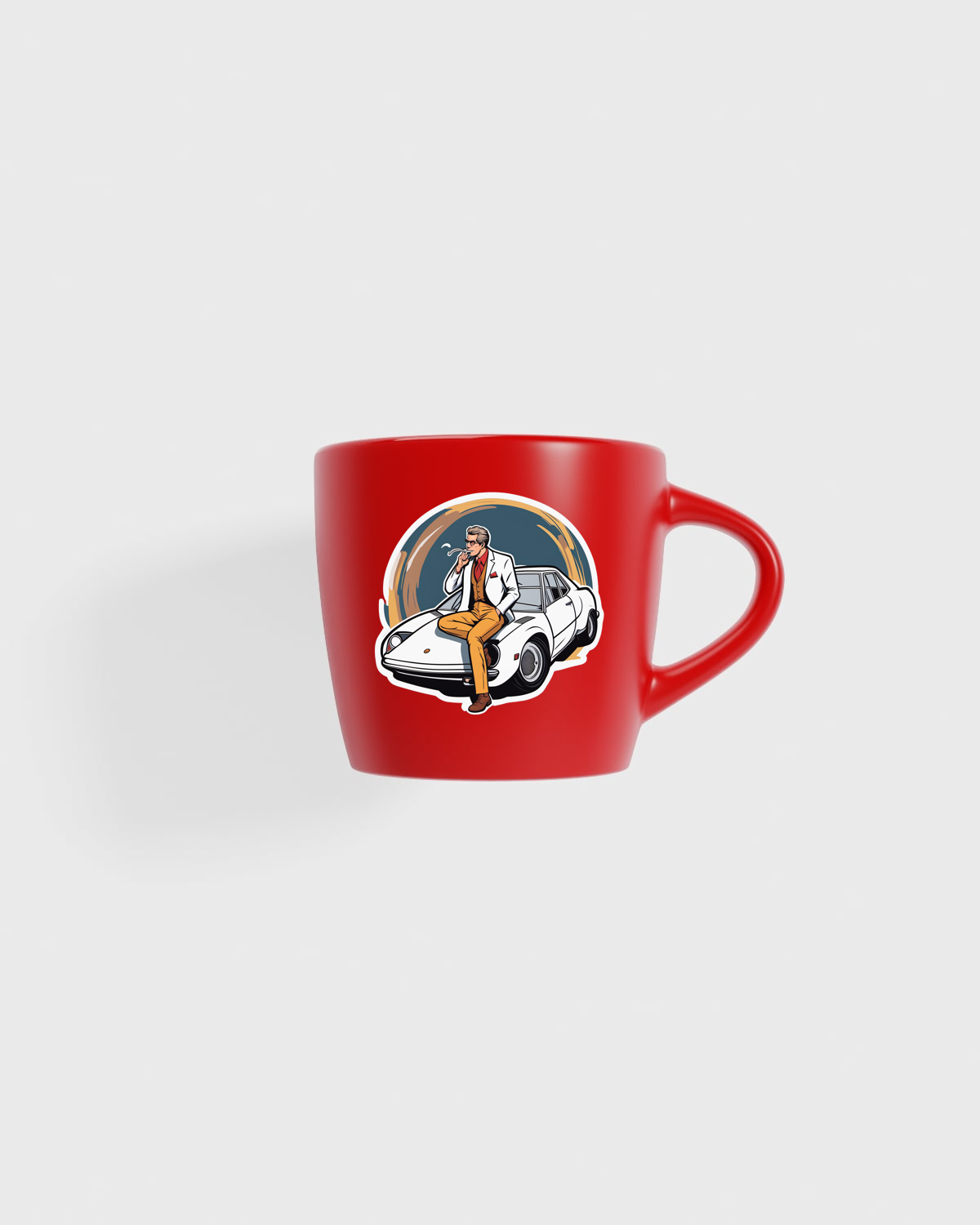 Ceramic Mug with Matte Exterior and Glossy Interior 59