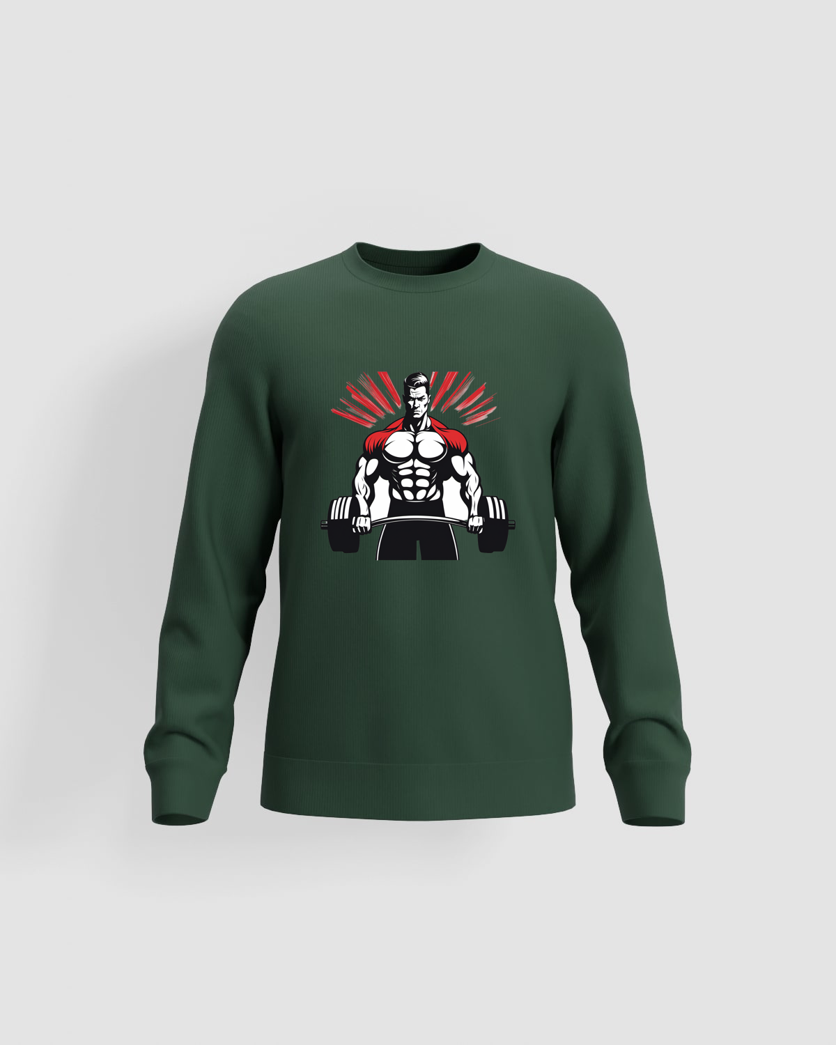 Green Brushed Eco‑Sustainable Sweatshirt 59