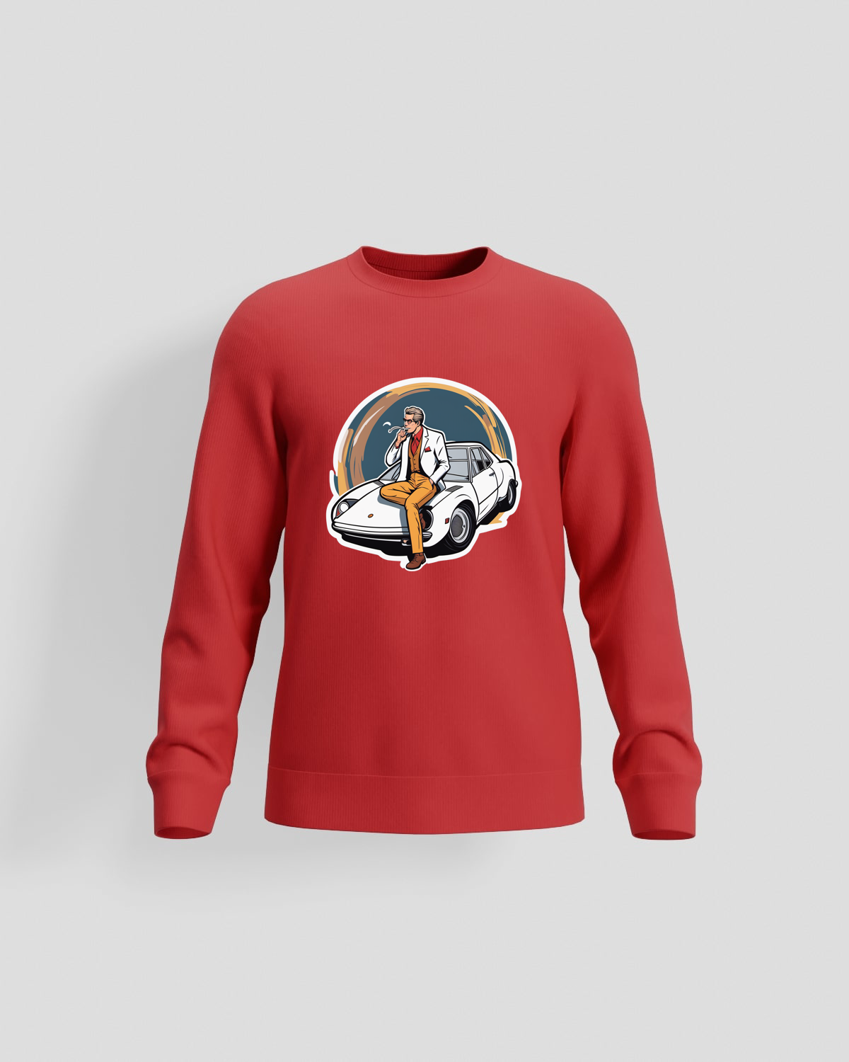 Red Brushed Organic Sweatshirt 59