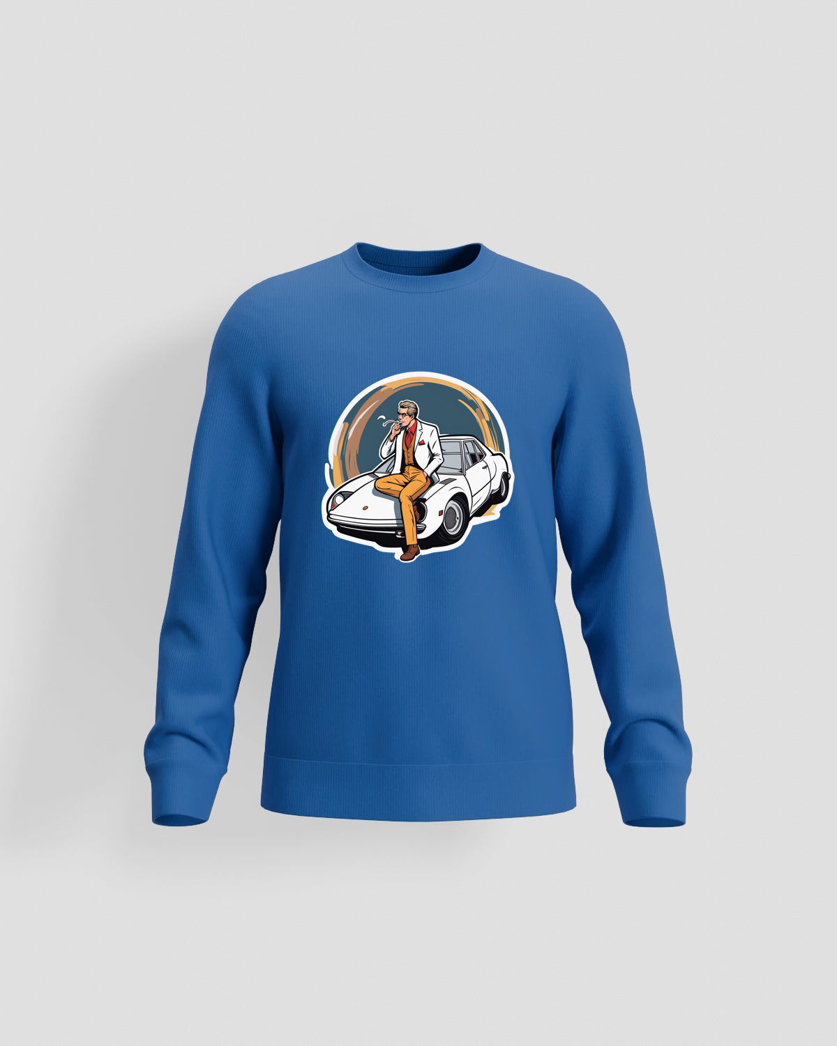 Blue Organic Brushed Sweatshirt 59