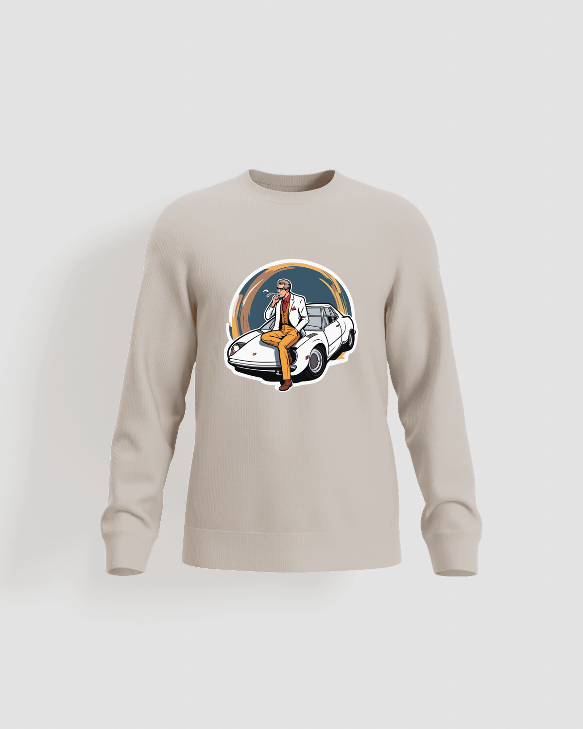 Cream Brushed Organic Sweatshirt 59