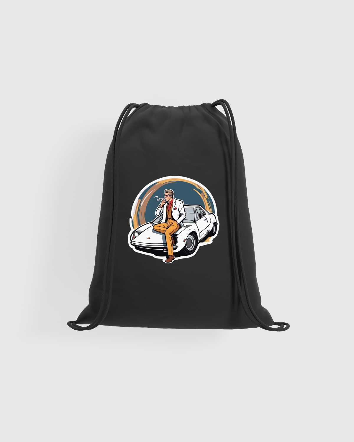 Smooth Surface Drawstring Gym Bag – 100% Cotton 59