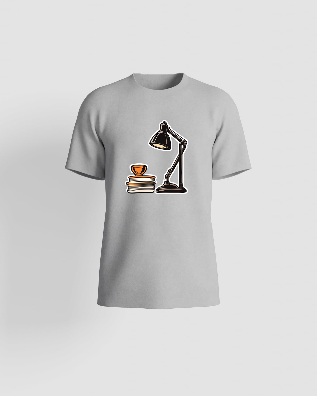 Grey T-Shirt featuring Unique Abstract Print 59