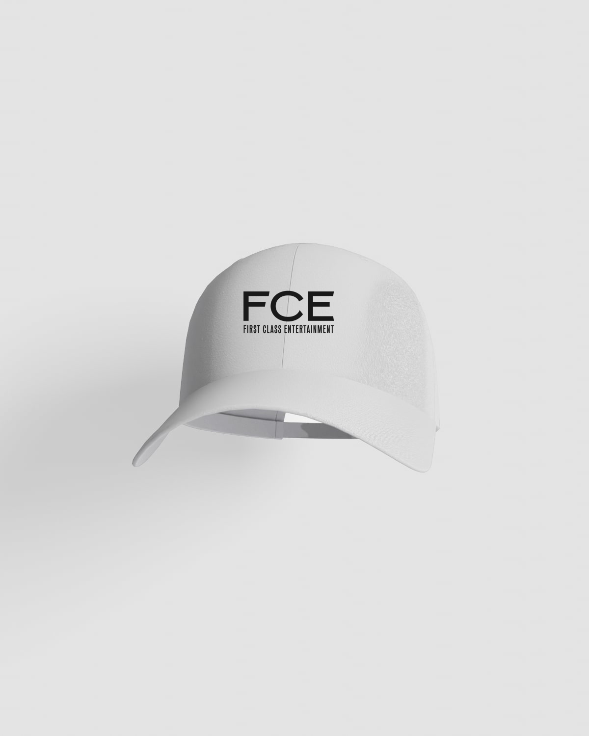 White 5-Panel Cotton Cap with Velcro Closure 59