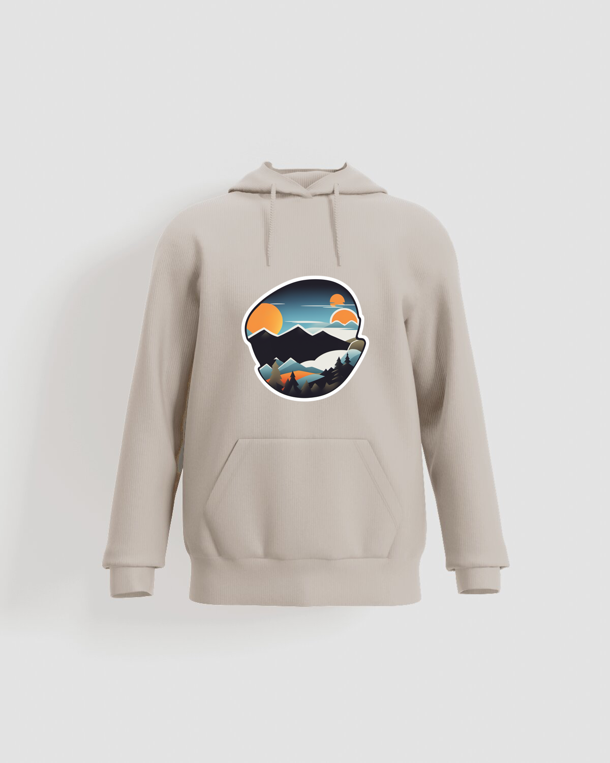 Cream Organic Cotton Unisex Sweatshirt 59