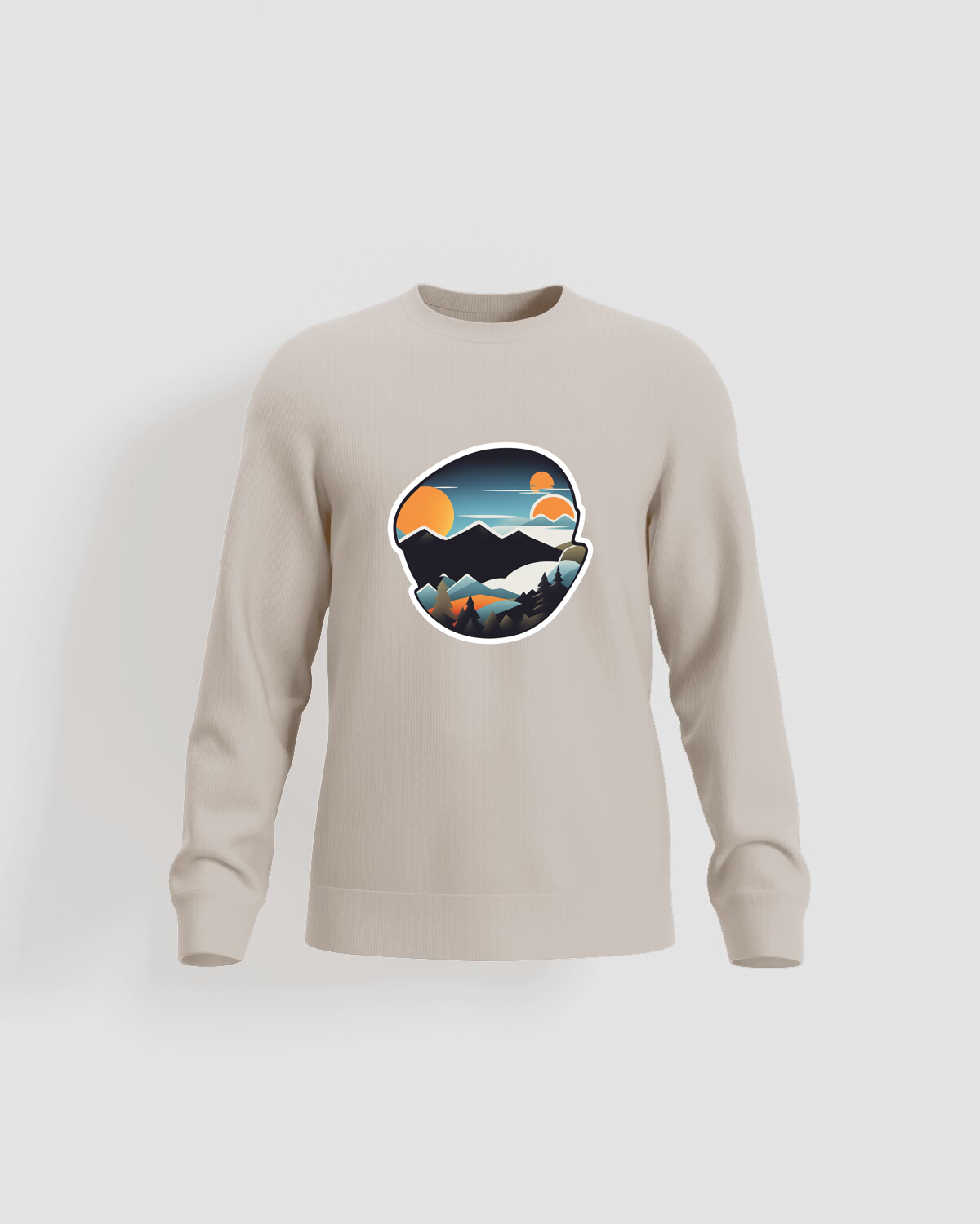 Cream Brushed Organic Cotton Sweatshirt 59