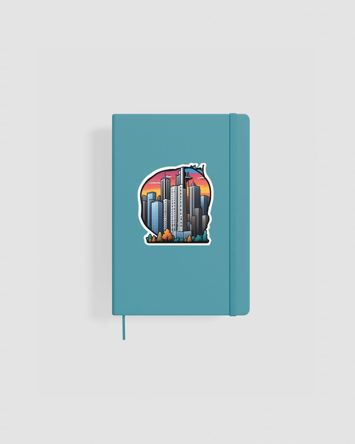 Custom Notebook with Vibrant Graphic Design
