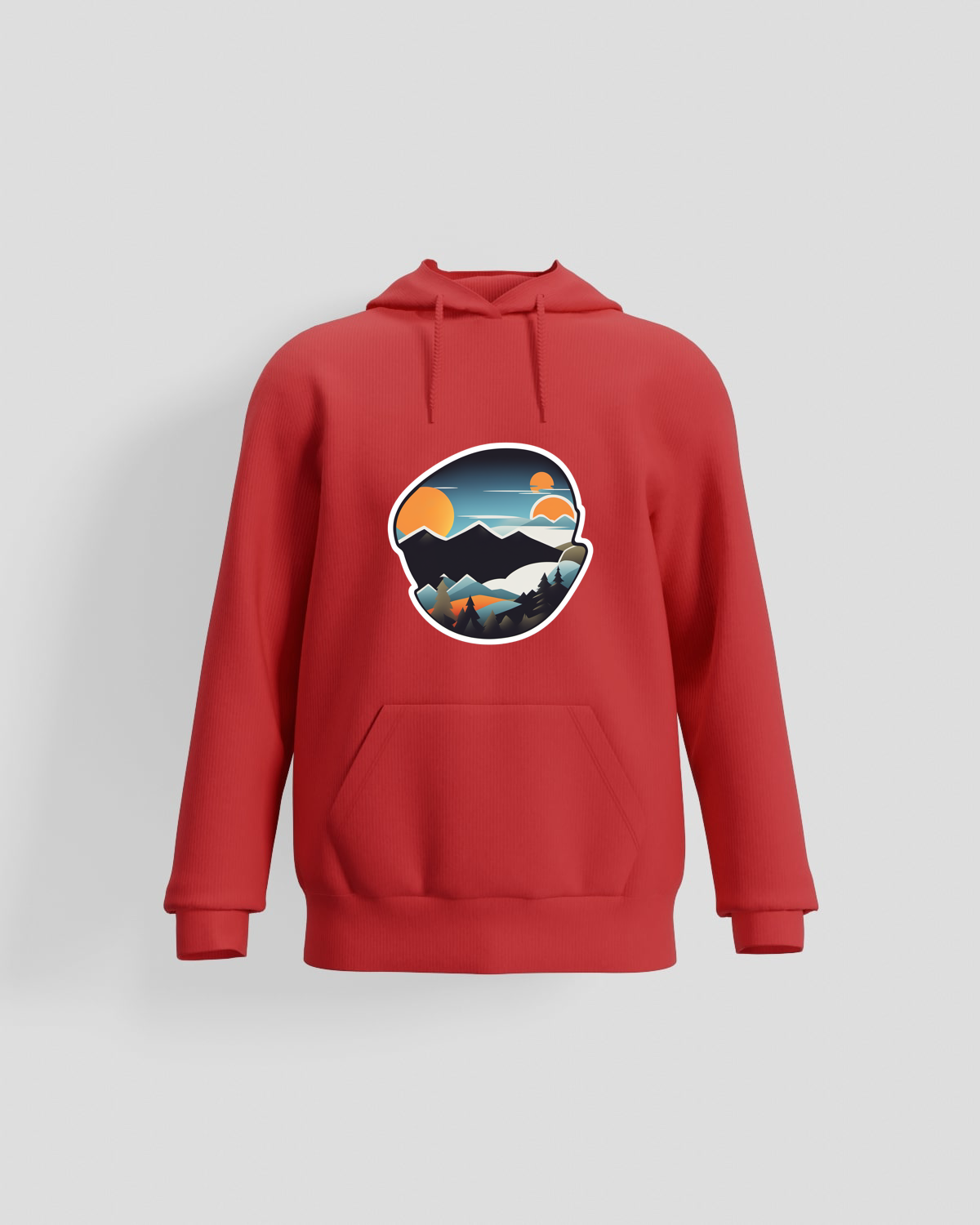 Red Brushed Organic Sweatshirt 59