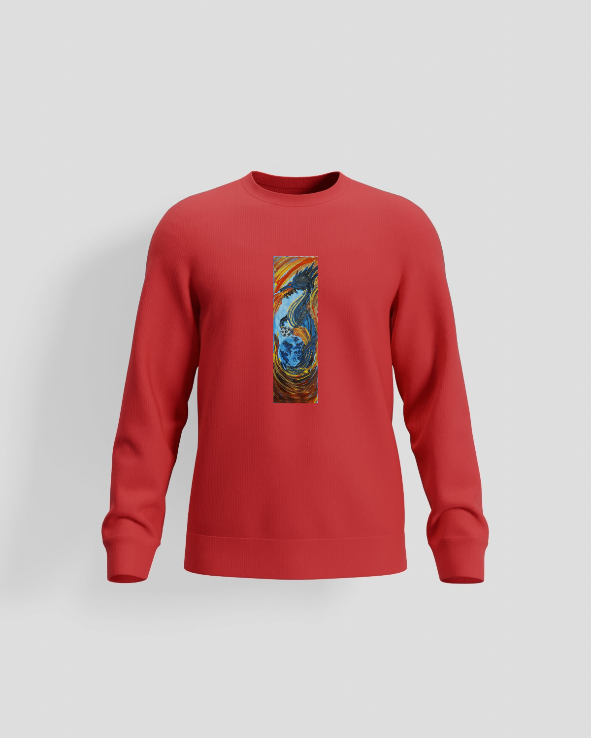 Red Brushed Organic Sweatshirt 59