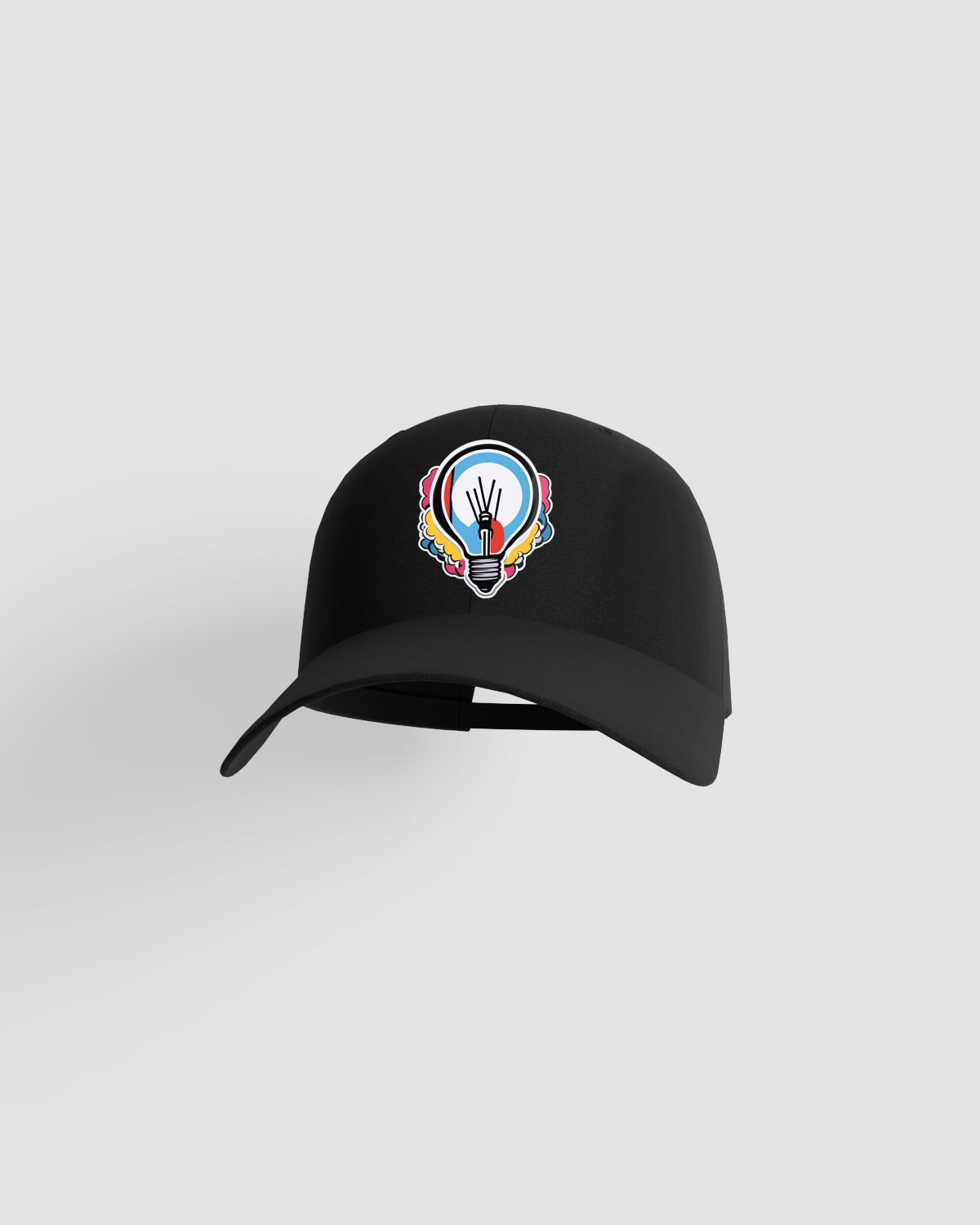 Black Cap with Adjustable Velcro Closure 59