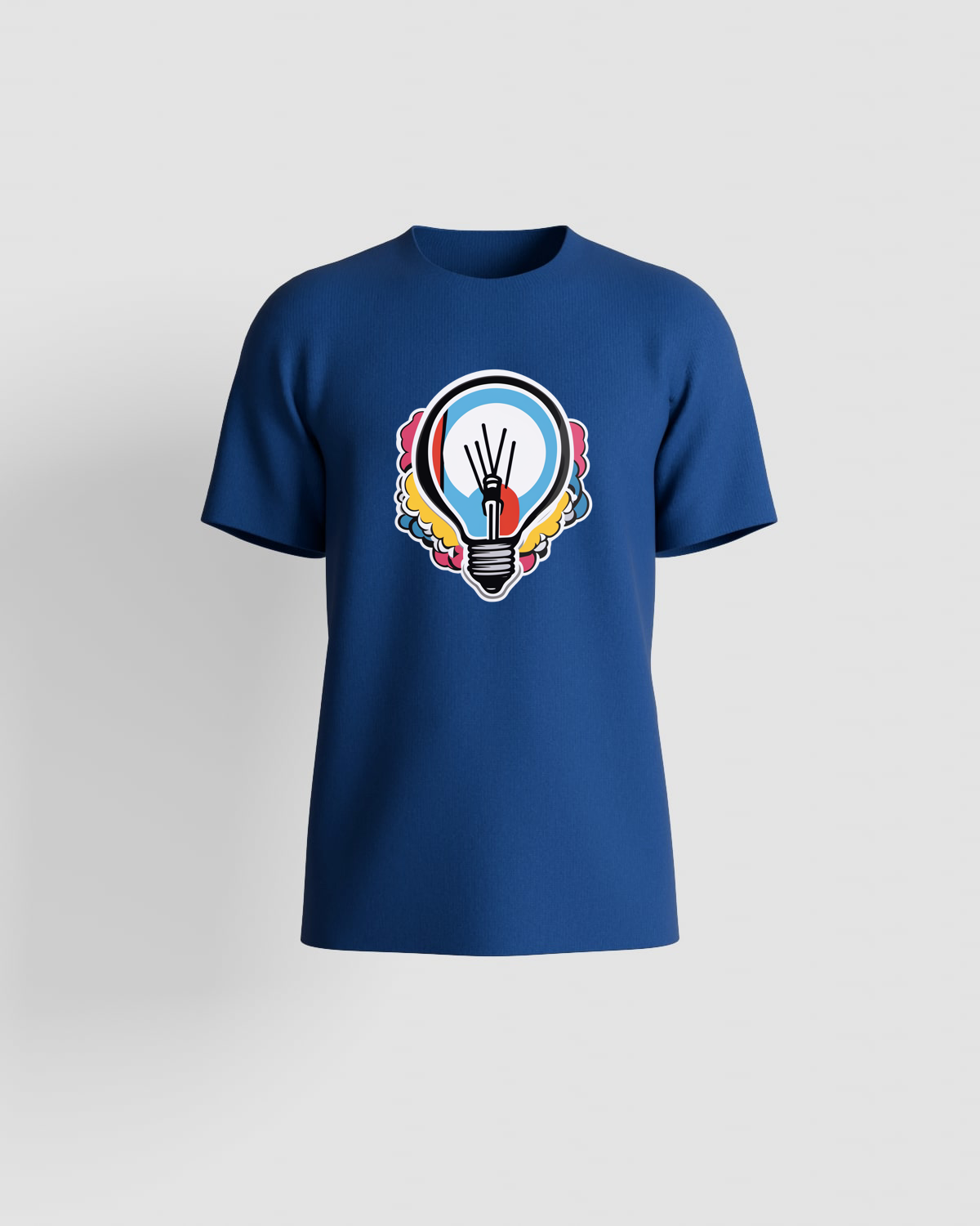 Blue T-Shirt with Custom Print 59