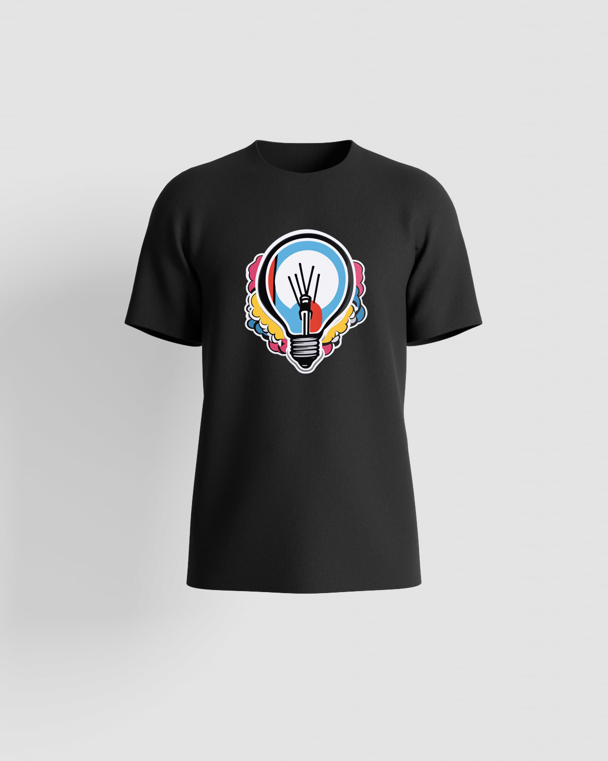 Black T-Shirt with Custom Logo 59