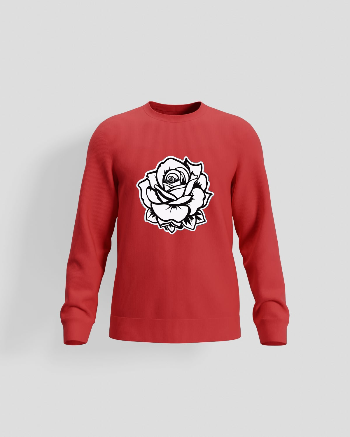 Red Brushed Organic Cotton Sweatshirt 59