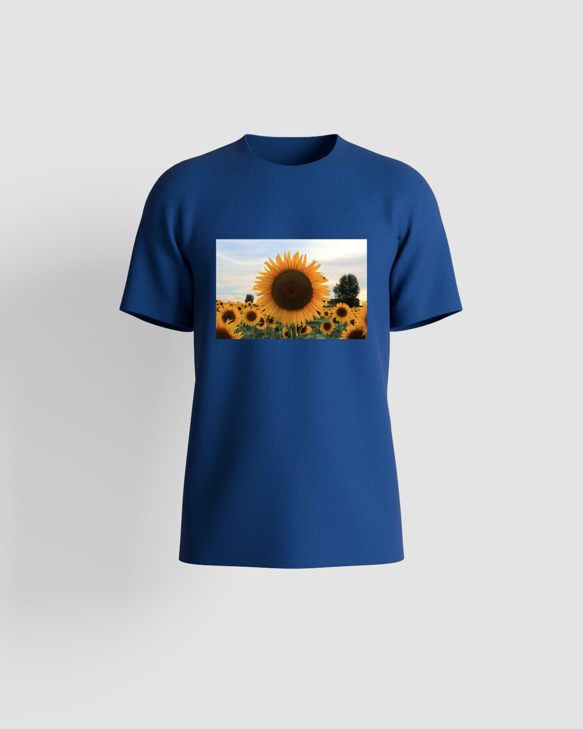 Blue T-Shirt with Custom Print 59