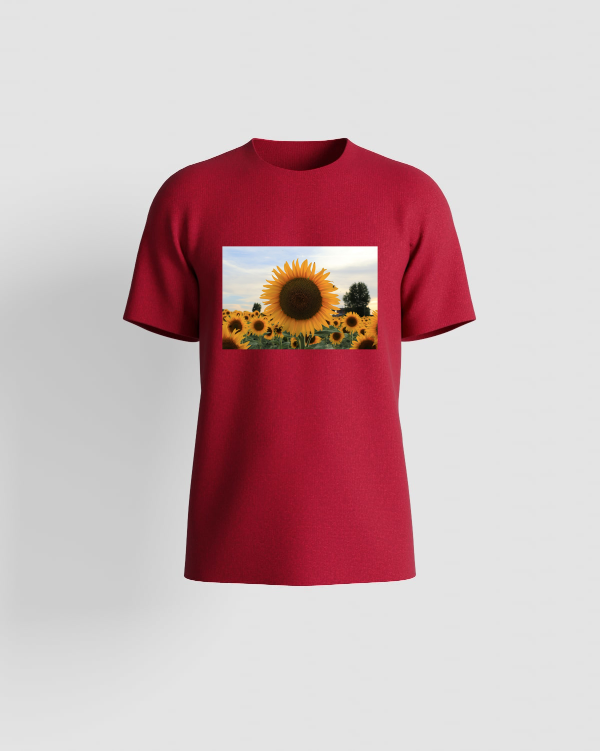 Red T-Shirt with Unique Graphic Design 59