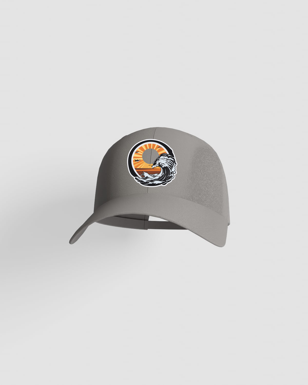Grey Cap with Adjustable Velcro Closure 59