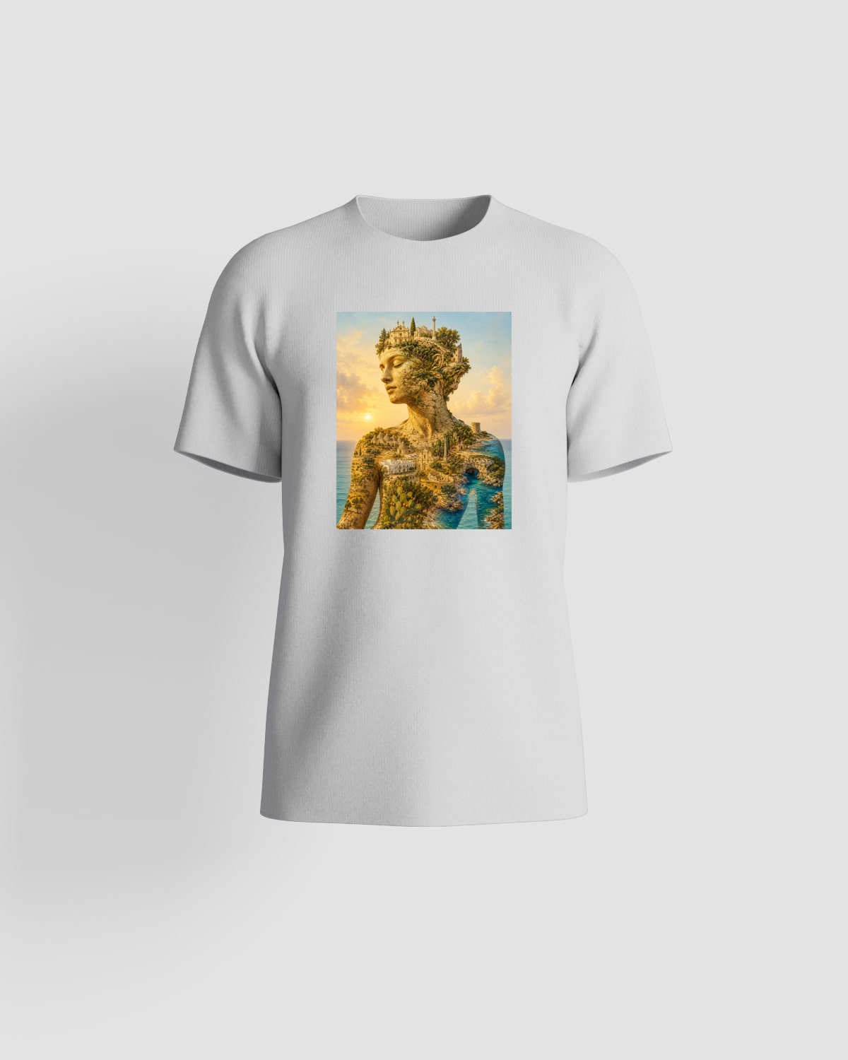 White T-Shirt with Unique Graphic Design 59