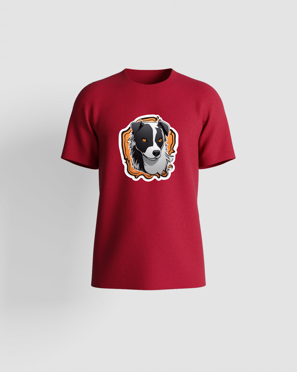 Red Eco-Friendly T-Shirt with Bold Graphic Print 59