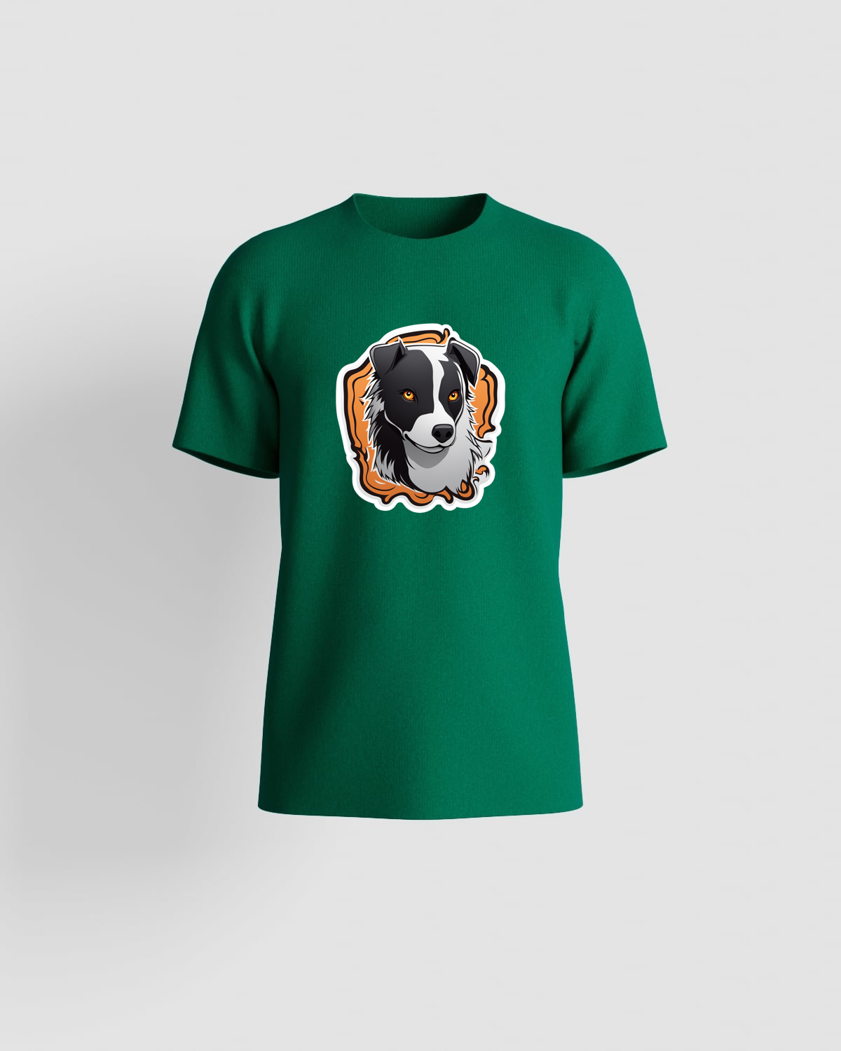 Green T-Shirt with Bold Graphic Print 59