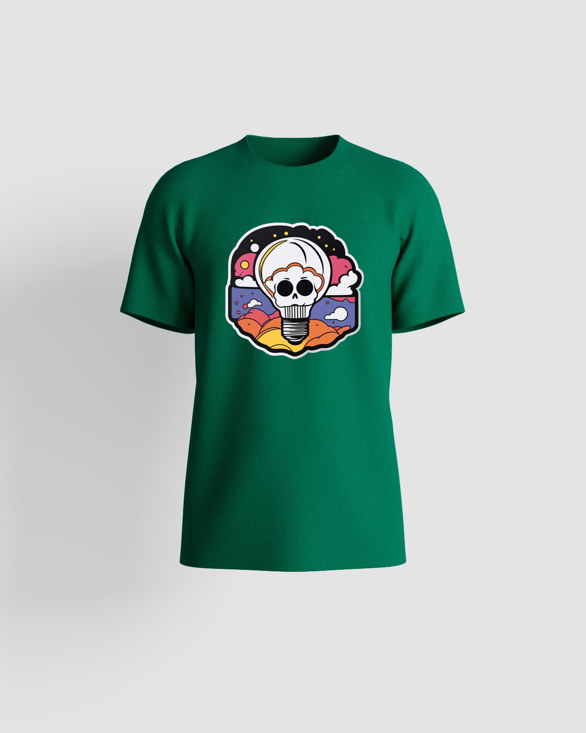 Green T-Shirt with Unique Graphic Design 59