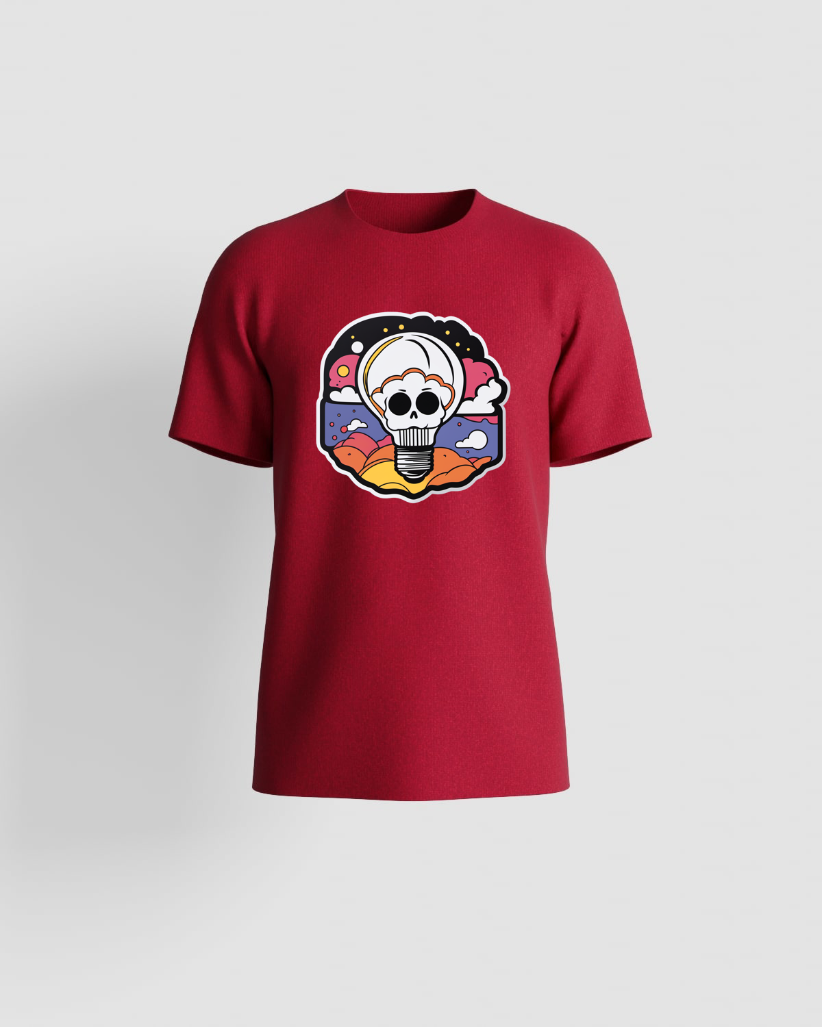 Red T-Shirt with Bold Graphic Print 59