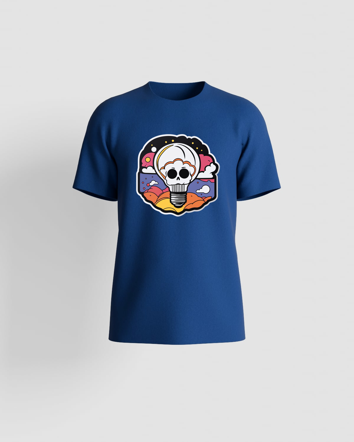 Blue T-Shirt with Bold Graphic 59