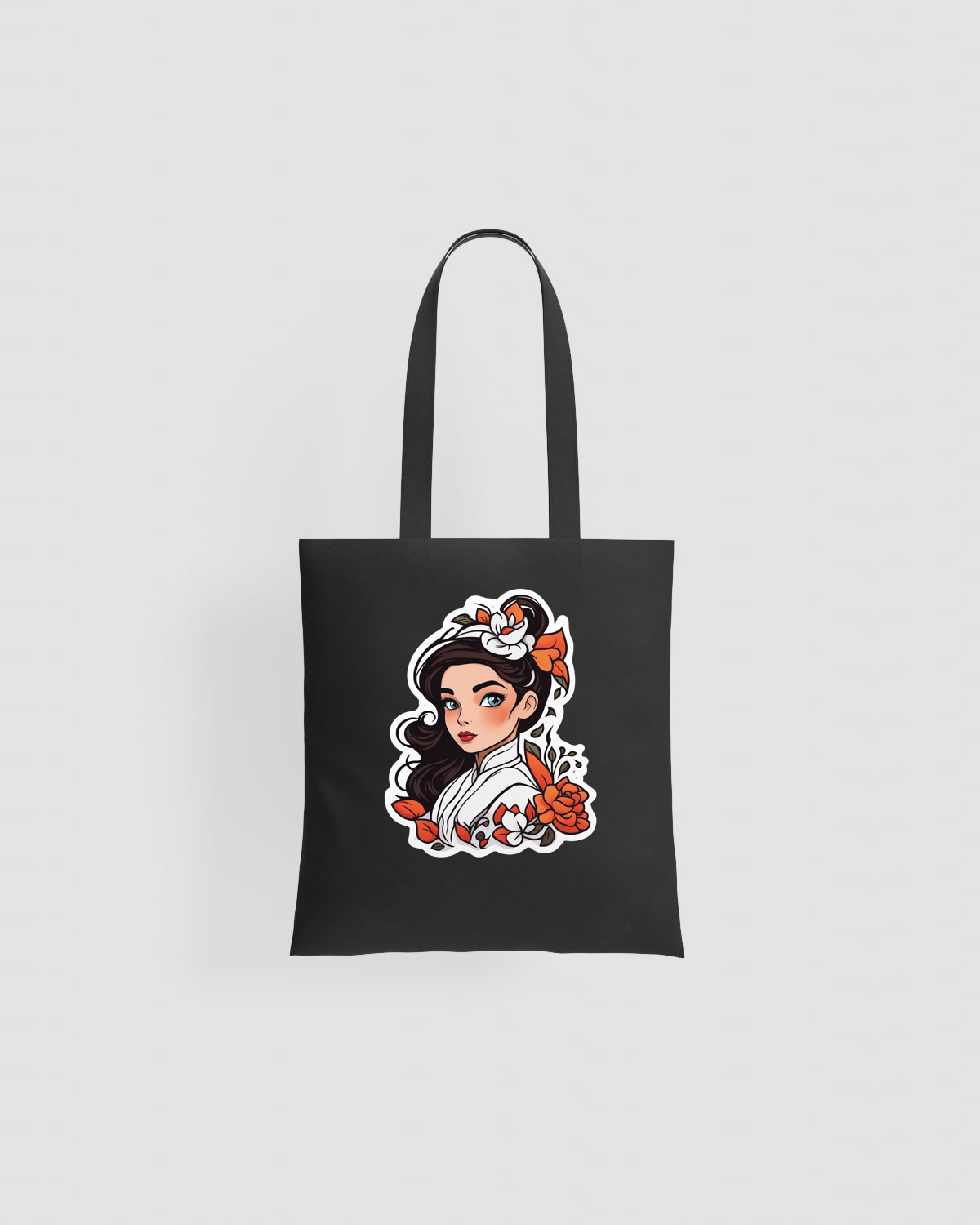 Cotton Tote Bag with Long Handles and Smooth Surface 59