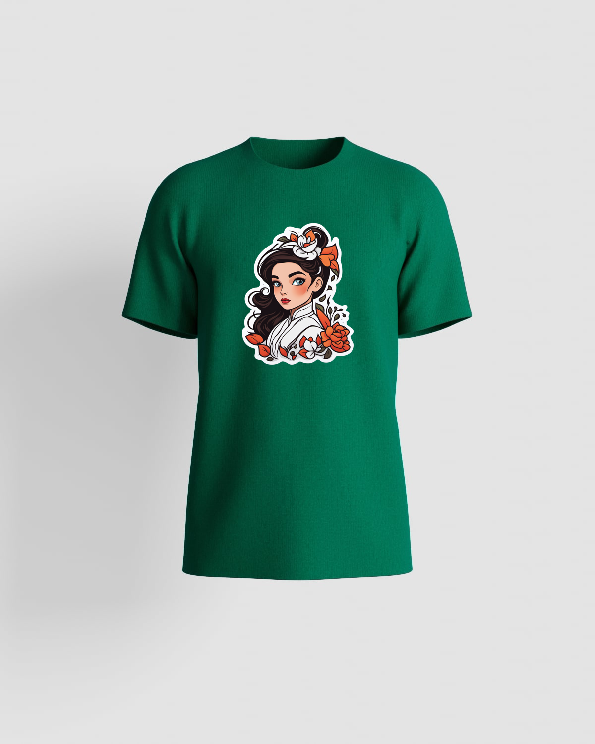 Green T-Shirt, Eco-Friendly Organic Cotton 59