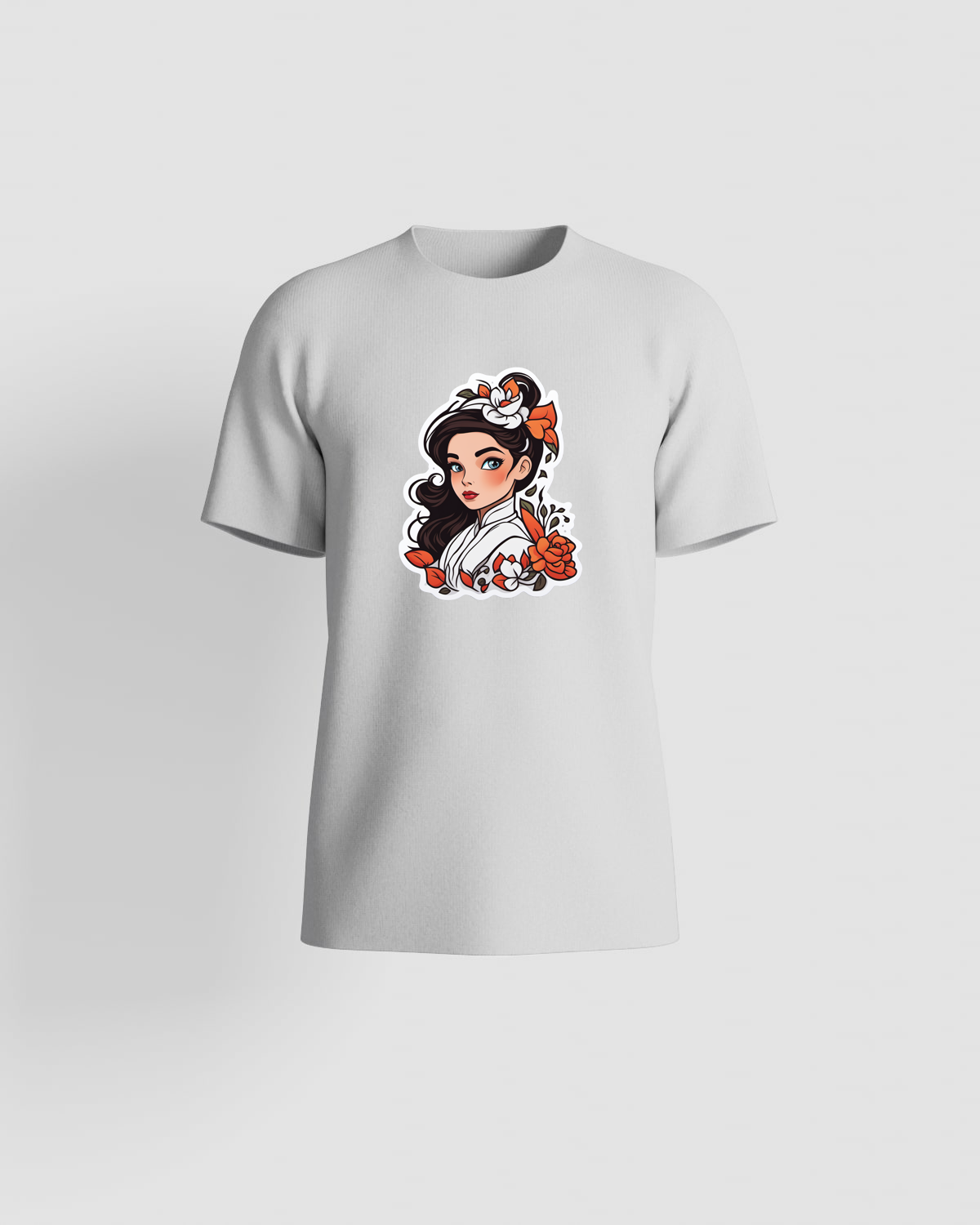 White T-Shirt with Unique Logo Design 59