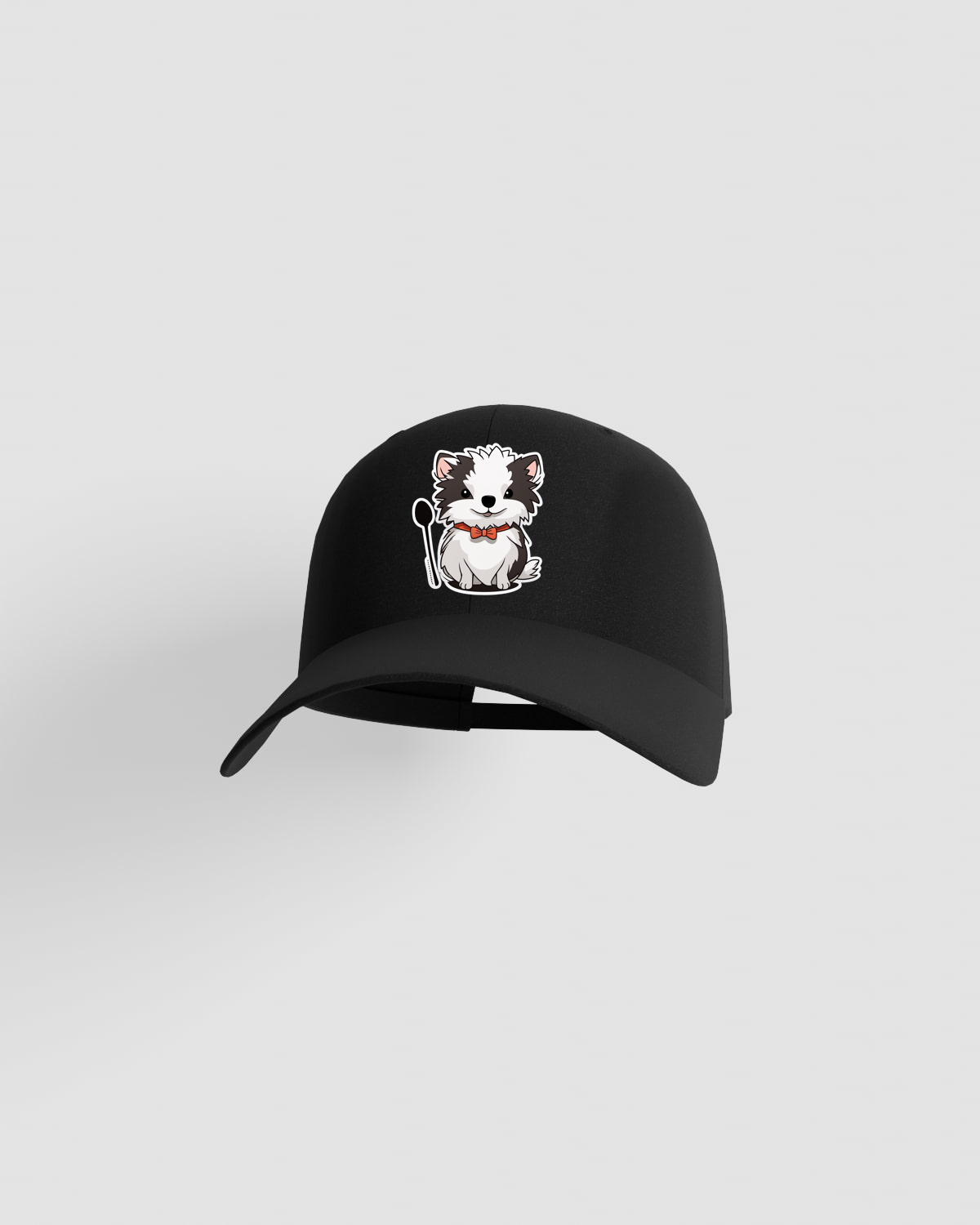 Black Cap with Adjustable Velcro Closure 59