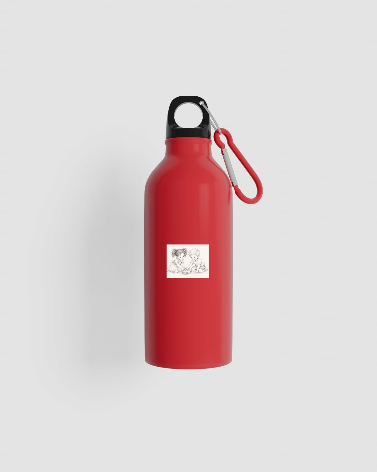 Aluminum Water Bottle with Carabiner 59