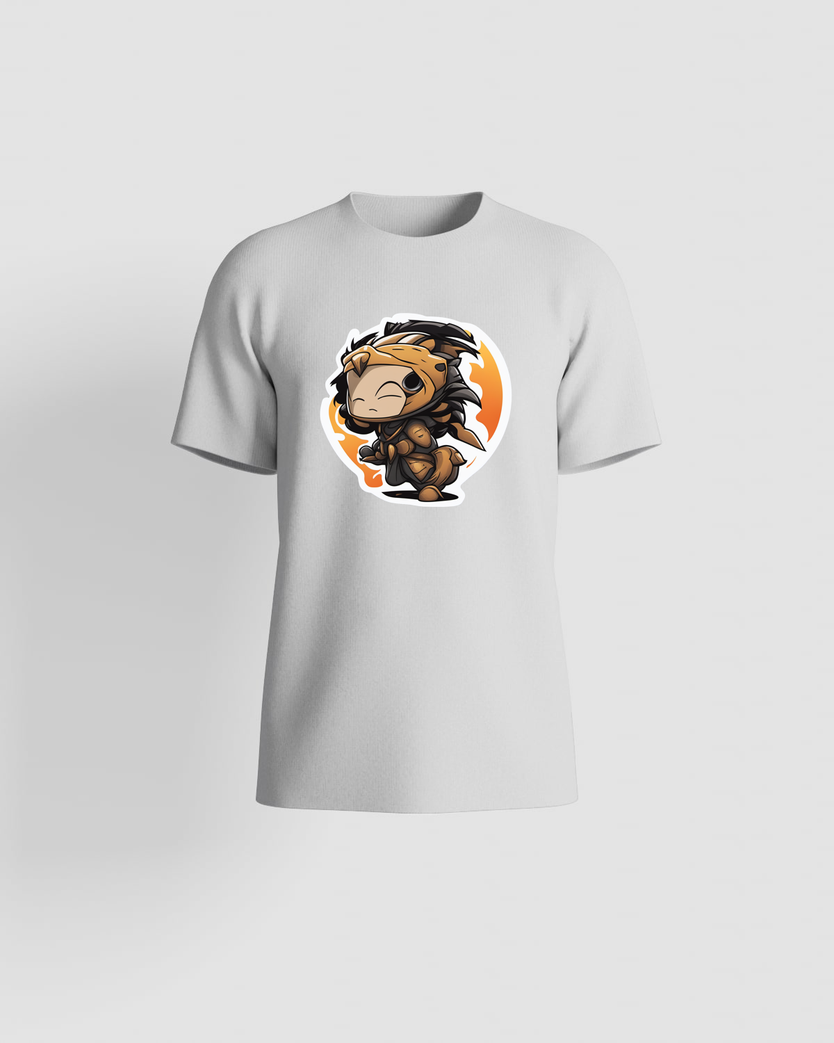 White T-Shirt with Modern Graphic 59
