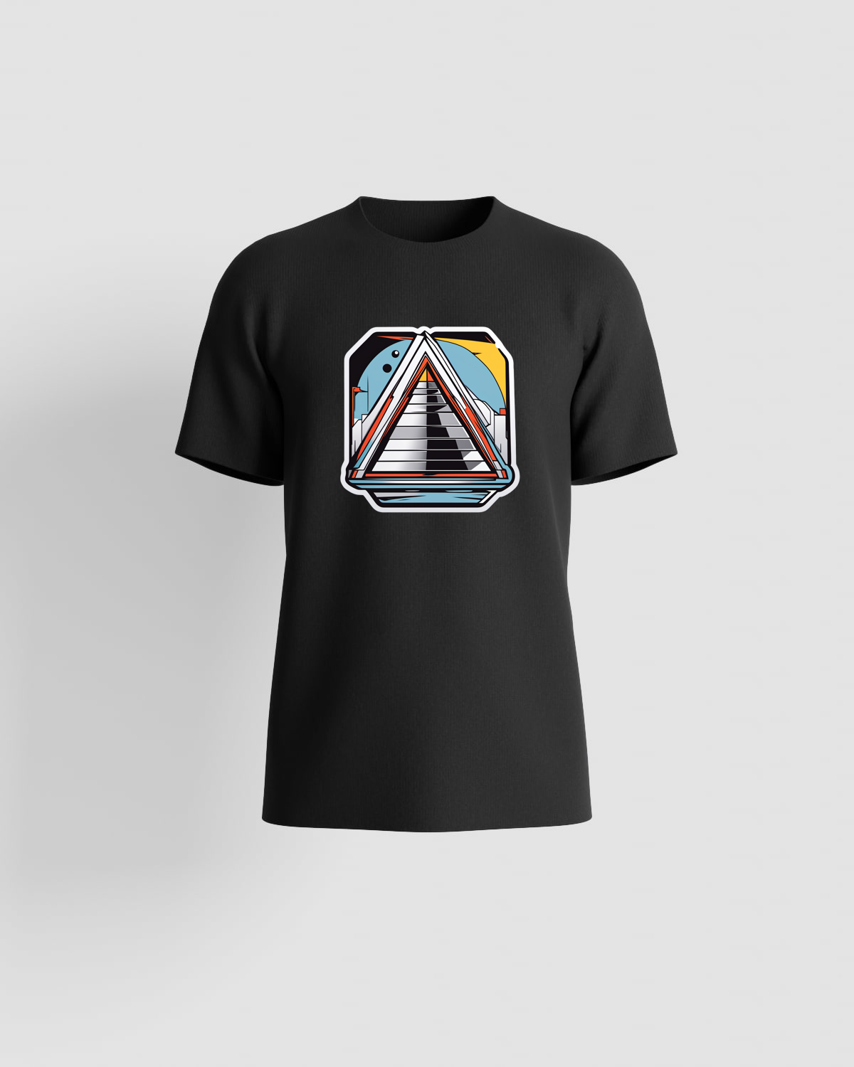 Black Unisex Organic Cotton Crew Neck T-Shirt 59