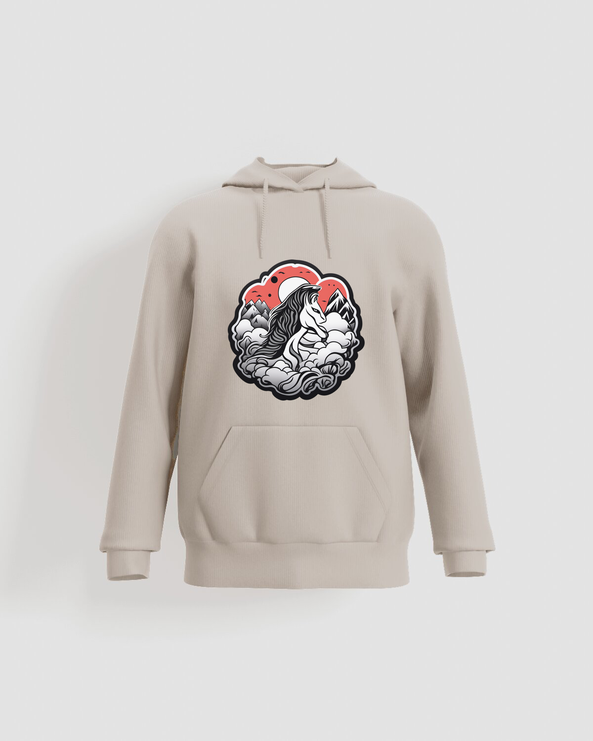 Cream Brushed Sweatshirt – Soft Comfort & Style 59