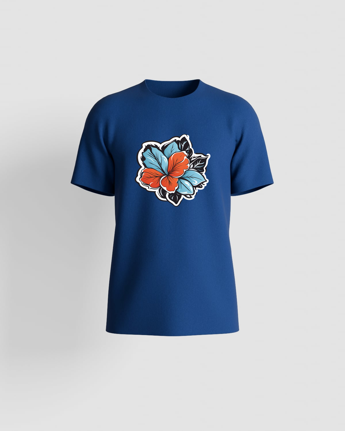 Blue Eco Sustainable T Shirt with Modern Fit 59