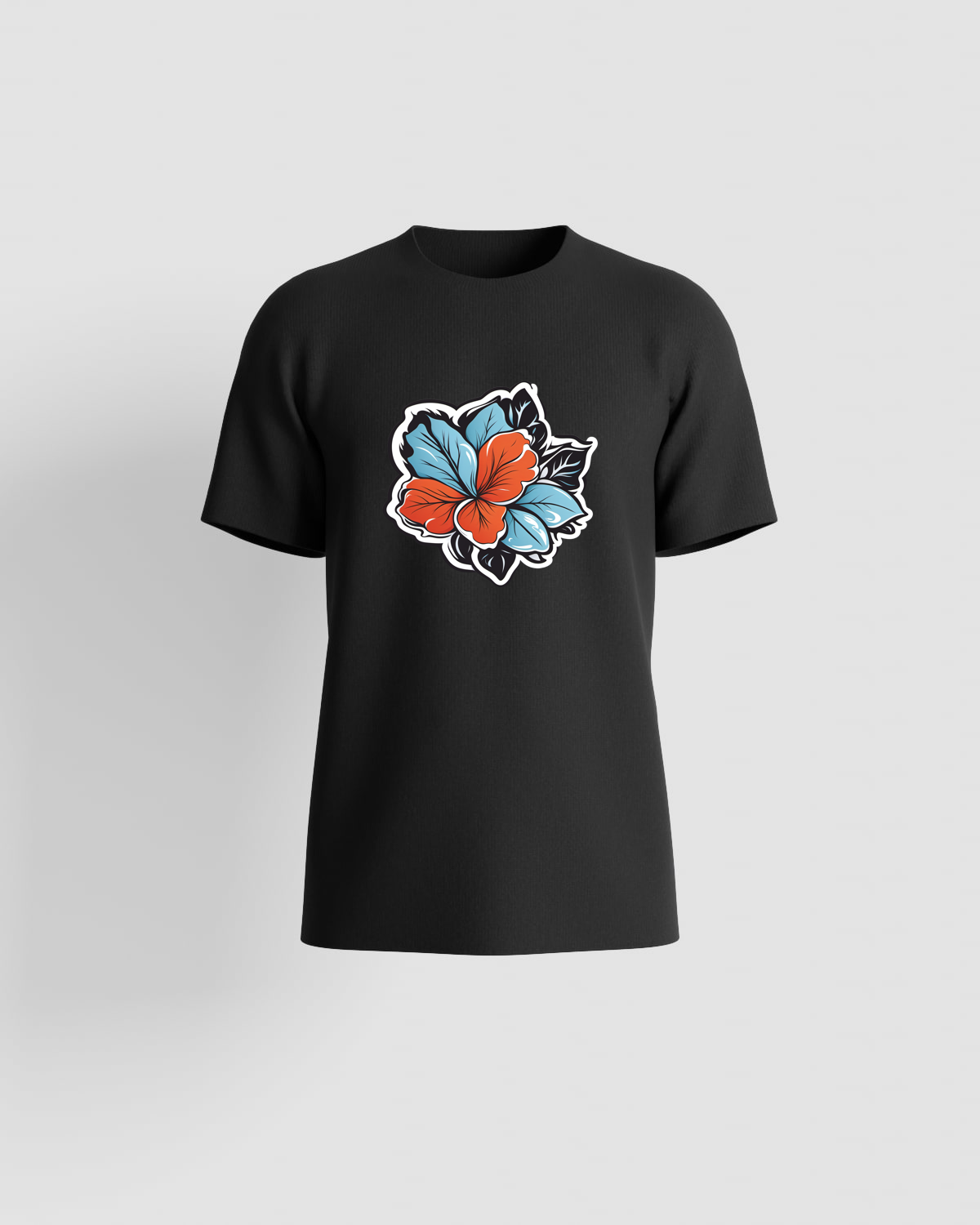 Black Unisex Eco‑Cotton Crew Neck T-Shirt 59