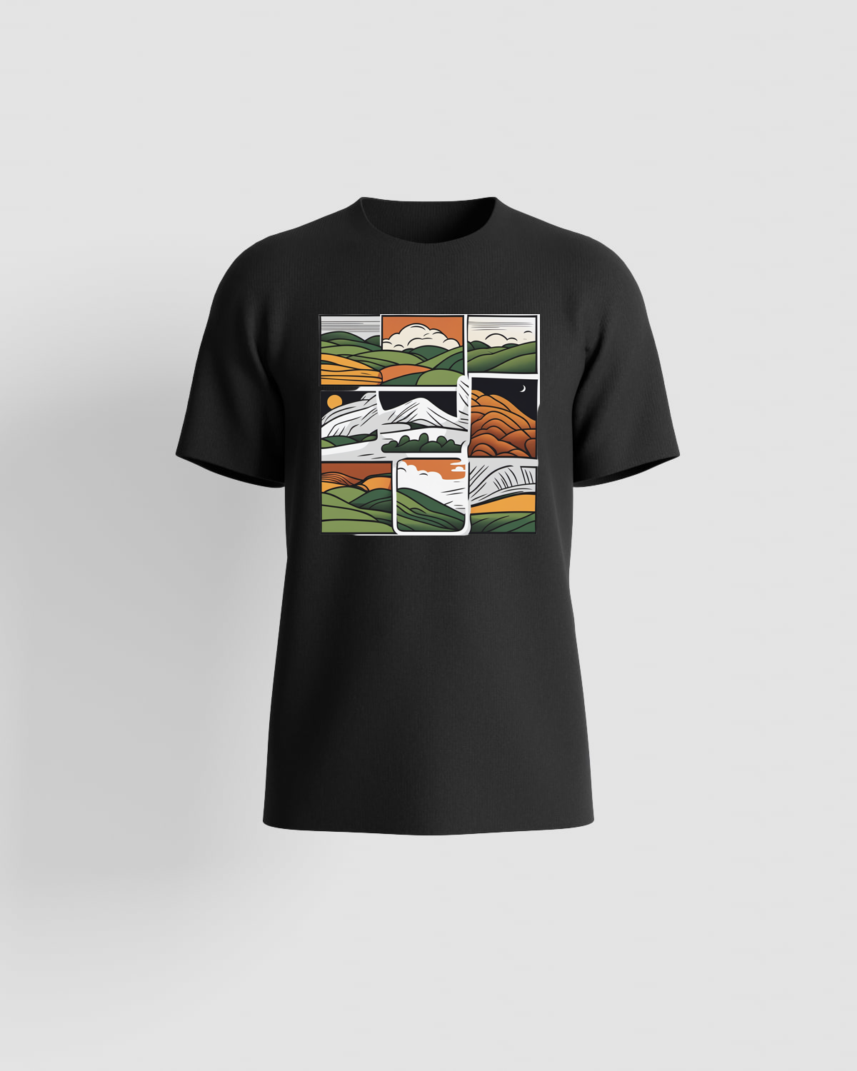 Black Unisex Eco‑Sustainable T‑Shirt with Modern Fit 59
