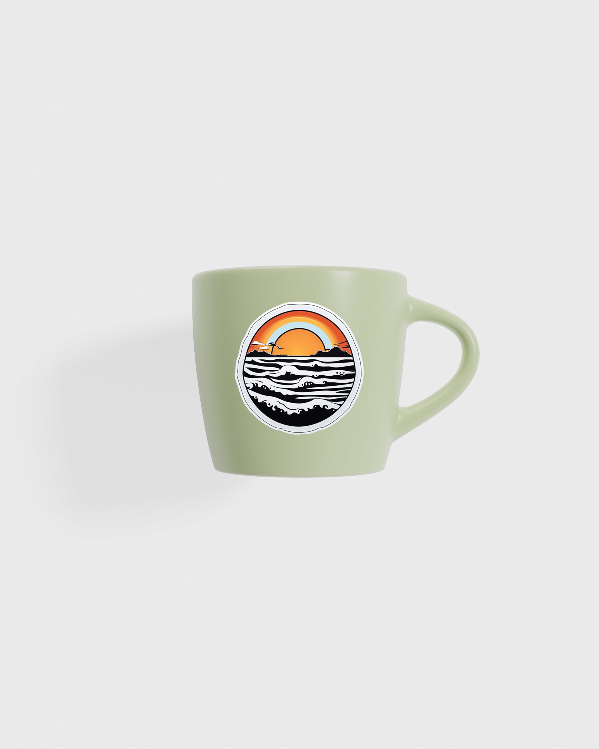 High-Quality Matte Ceramic Mug with Glossy Interior 59
