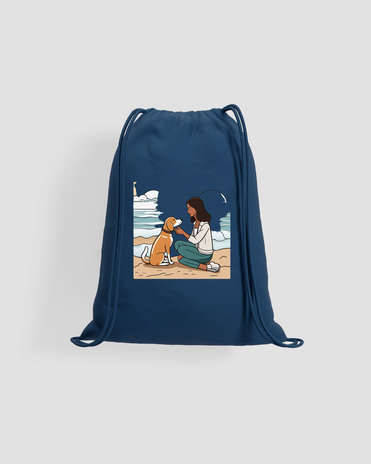 Personalized Drawstring Bag – Smooth Cotton Canvas 59