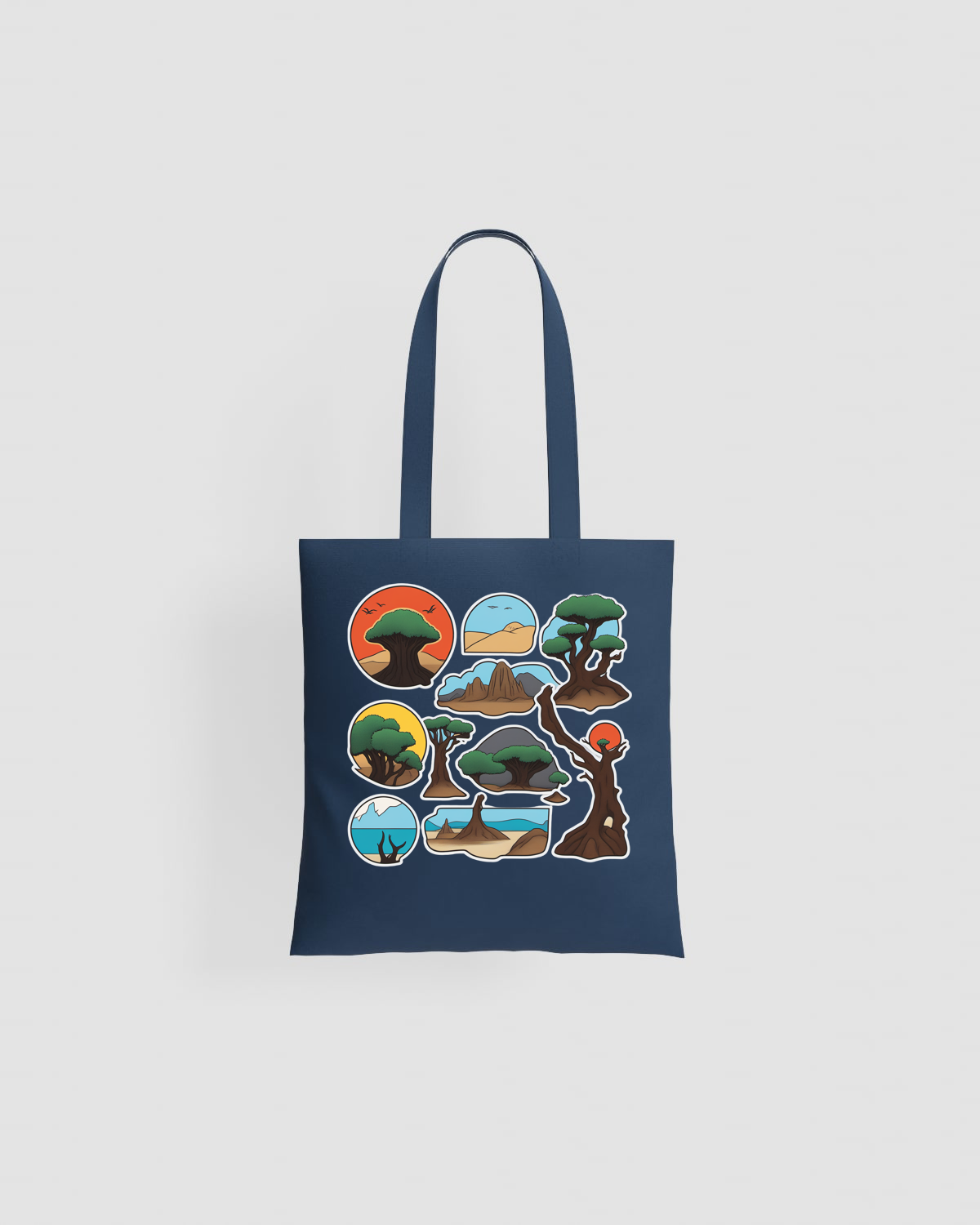 Cotton Tote Bag Smooth Surface Removable Label 59
