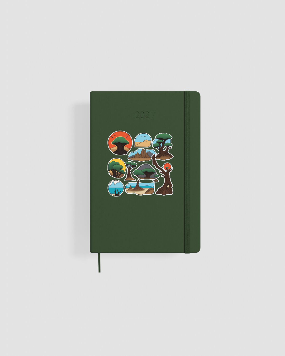 Customizable Daily Planner with Bold Floral Design