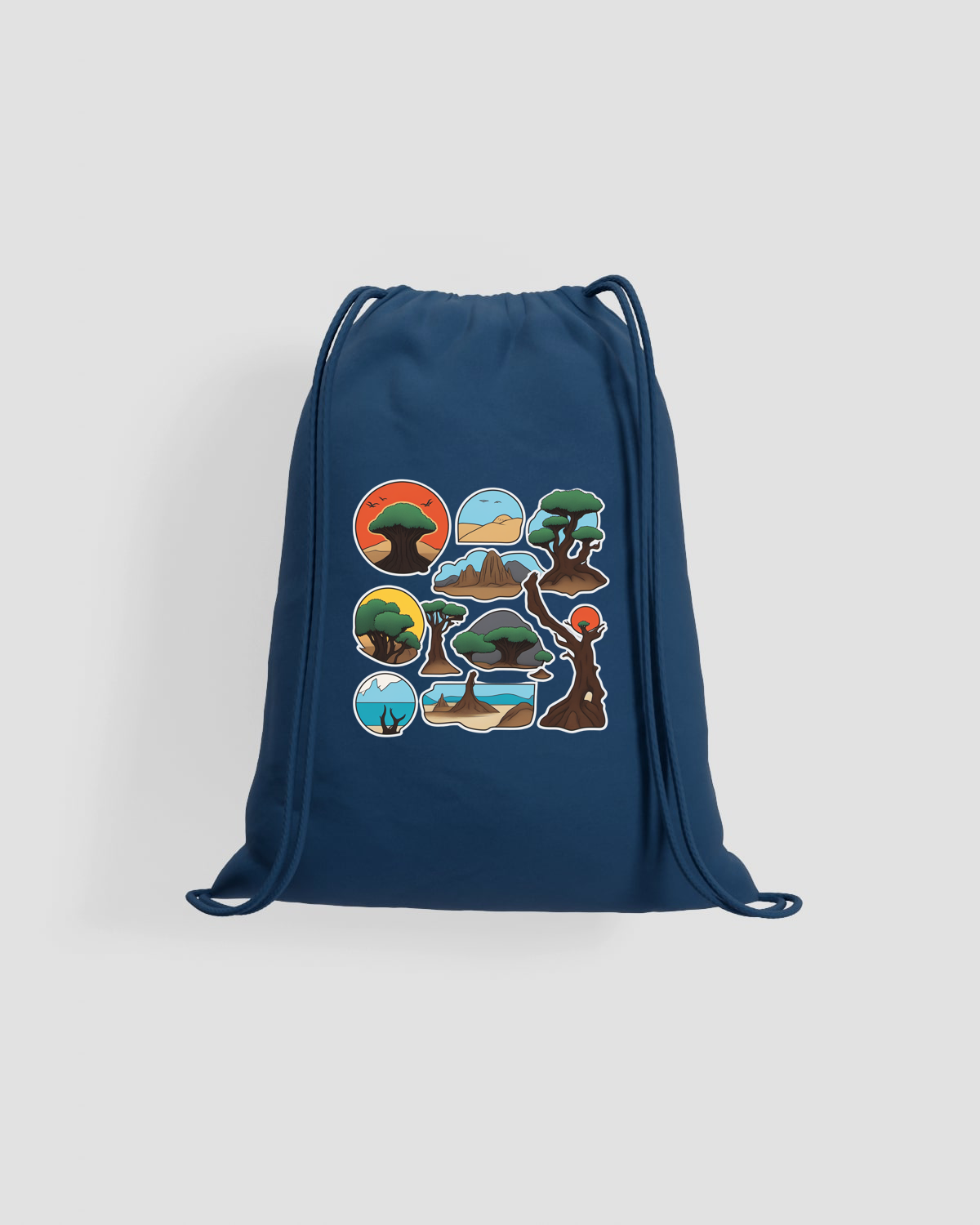 Customizable Eco-Friendly Cotton Drawstring Bag with Smooth Print Surface 59