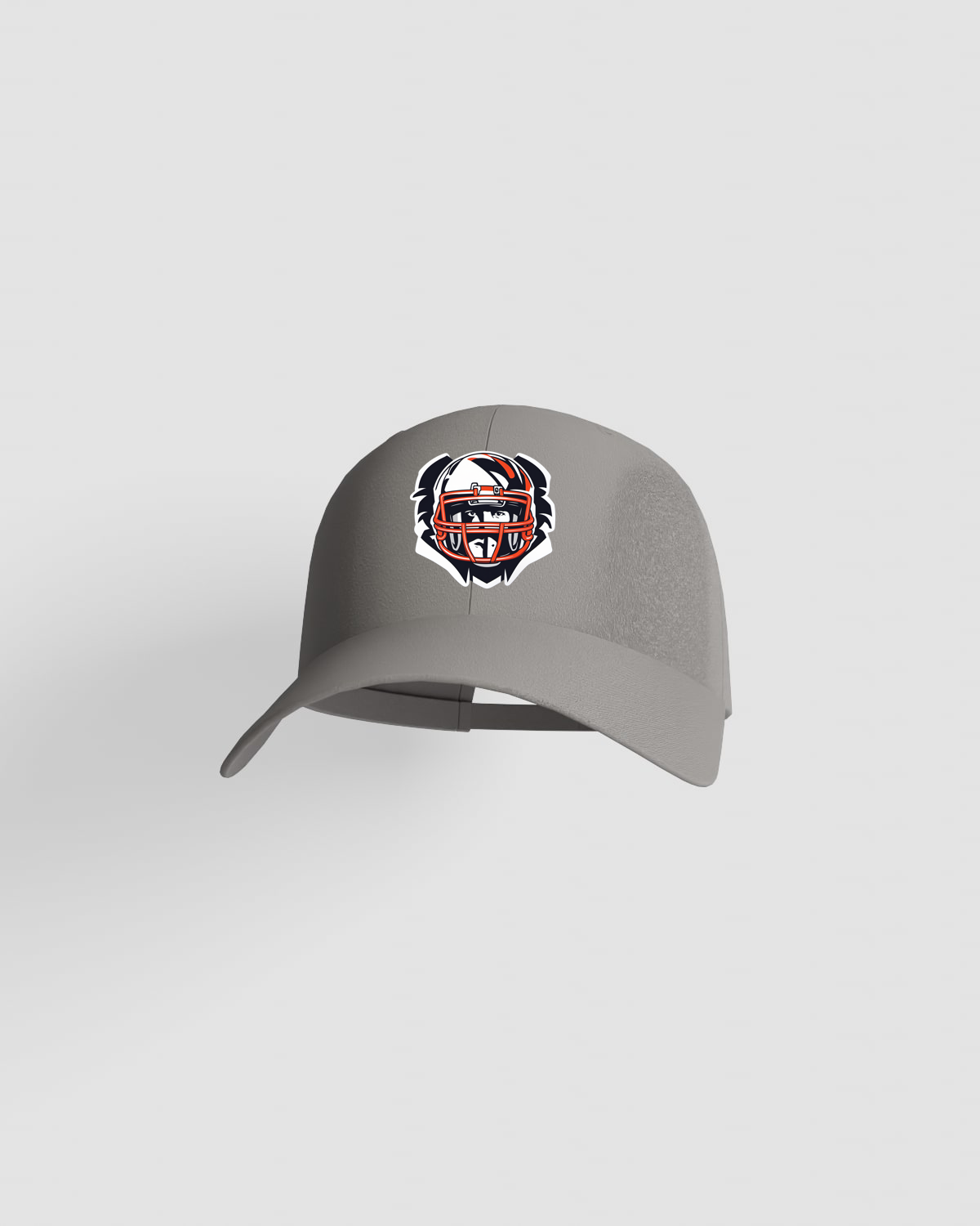 Grey Adjustable Cotton Cap with Velcro Closure 59