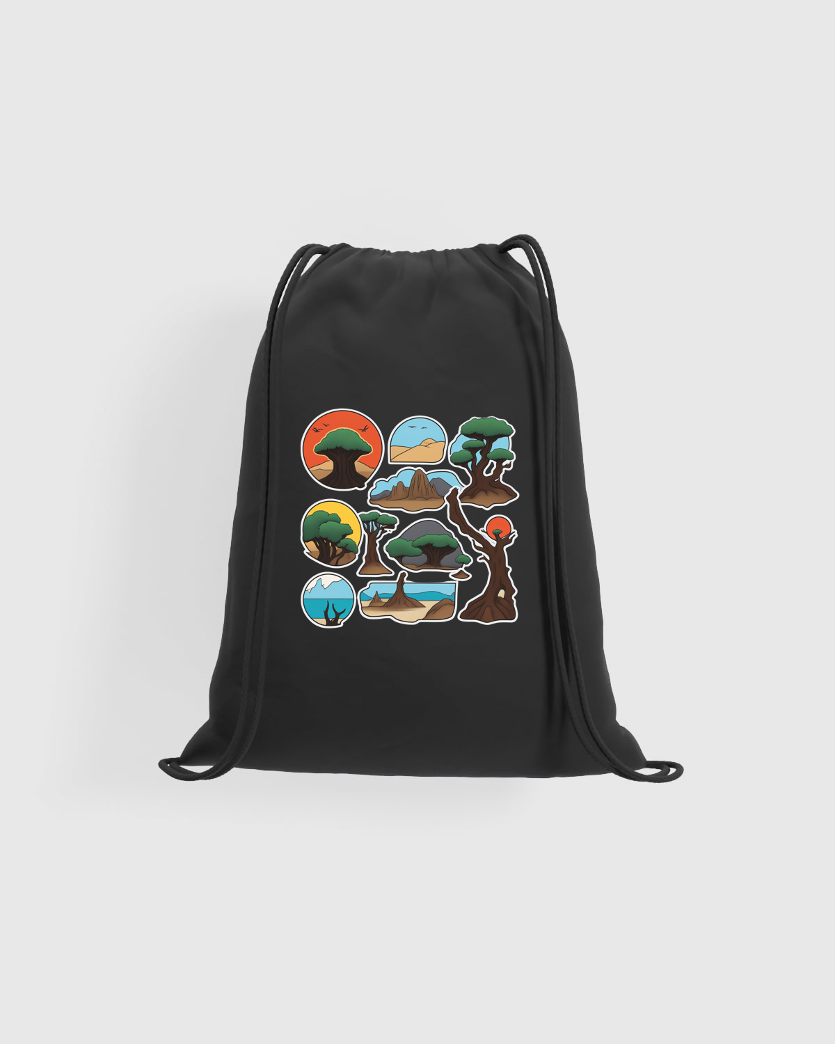 Print-Ready Natural Drawstring Gym Bag 59