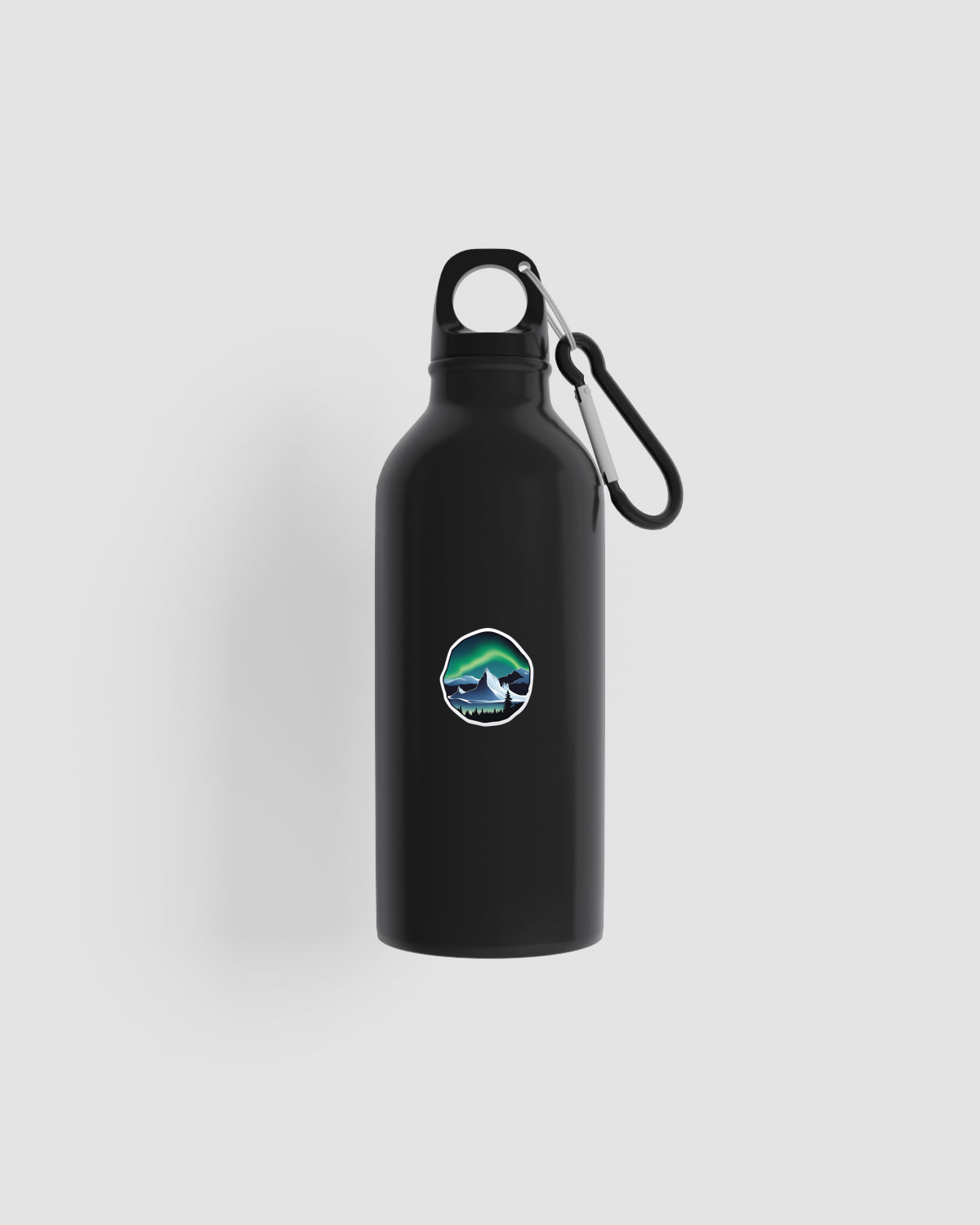 Recycled Aluminum Water Bottle with Carabiner Clip 59