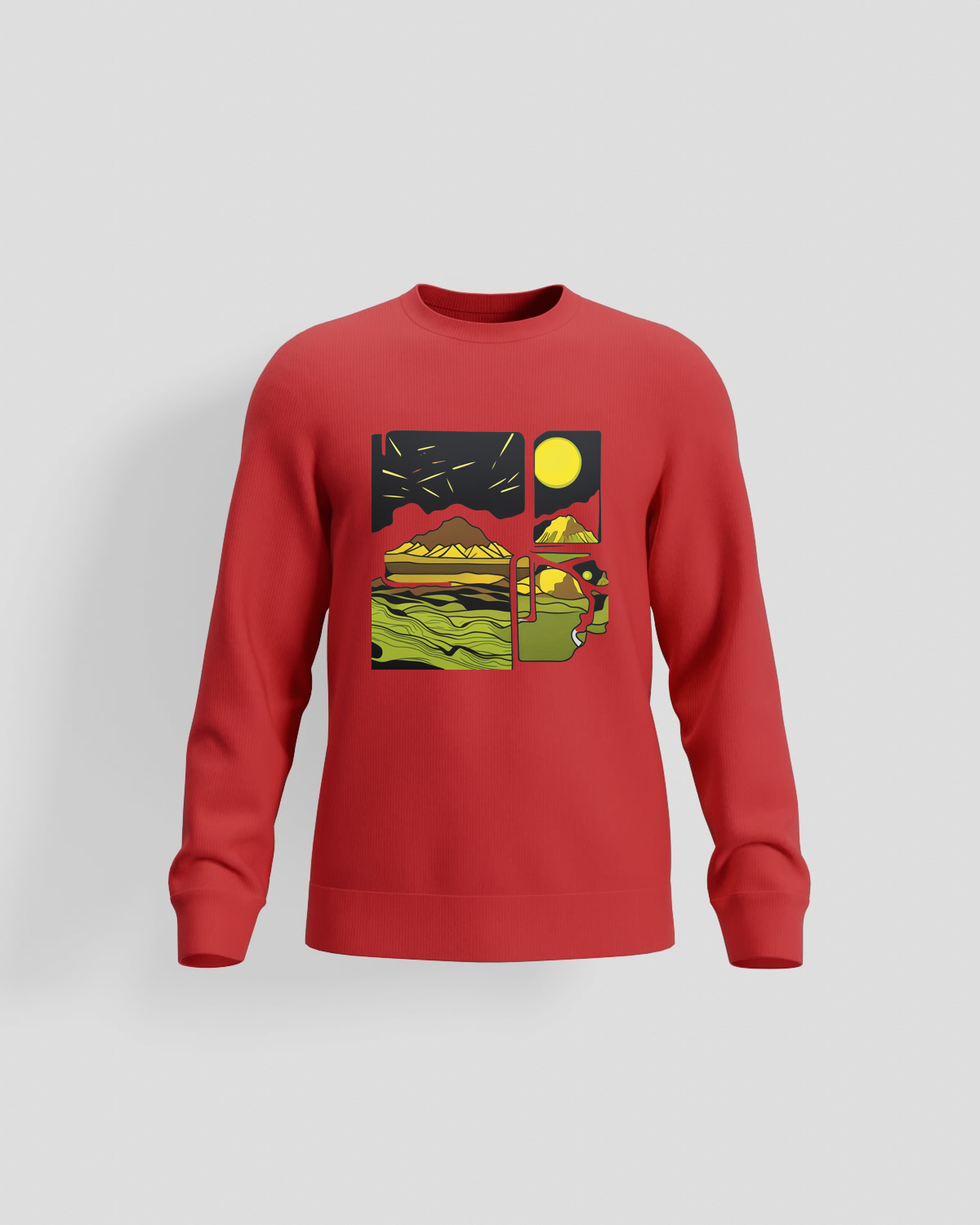 Vibrant Red Sweatshirt – Soft Organic Cotton Comfort 59