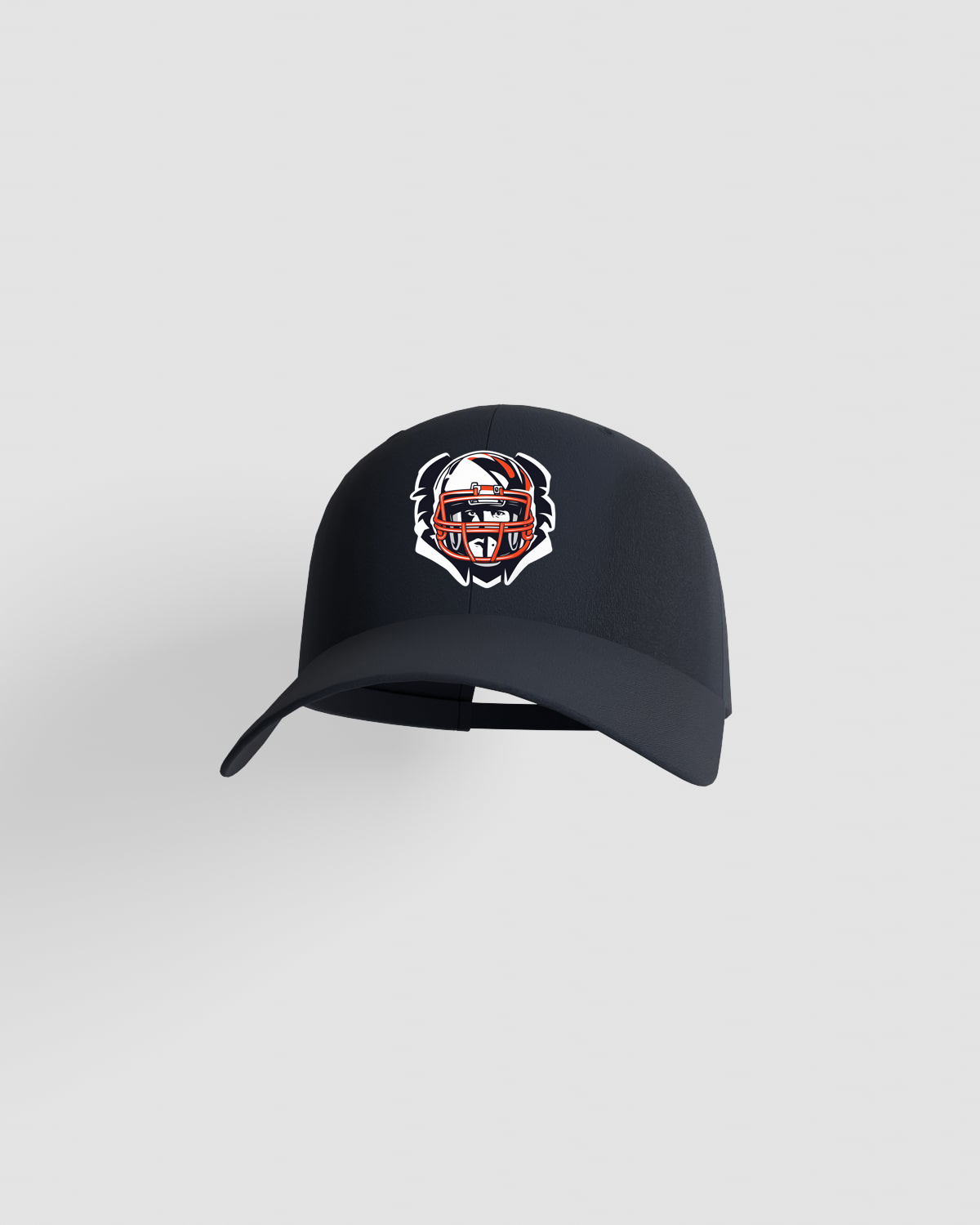 Navy Cap with Adjustable Velcro Closure and Smooth Print Surface 59
