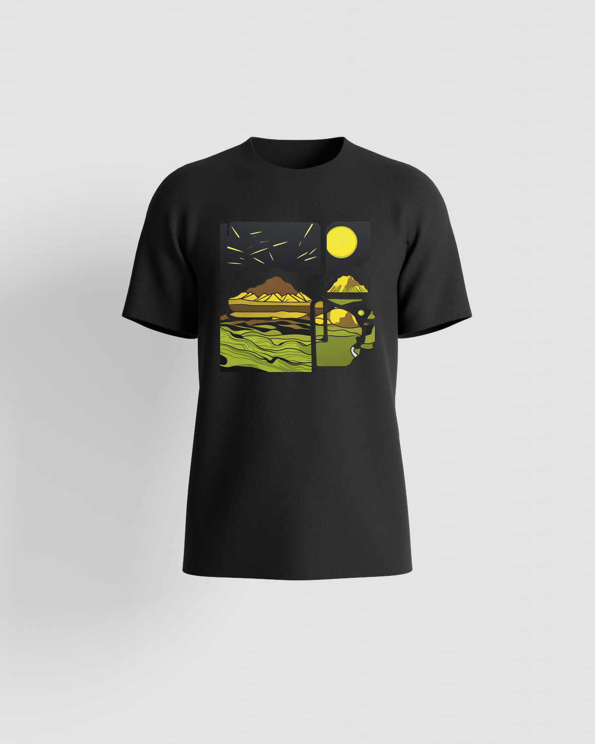 Black Organic Cotton Crew Neck T‑Shirt 59
