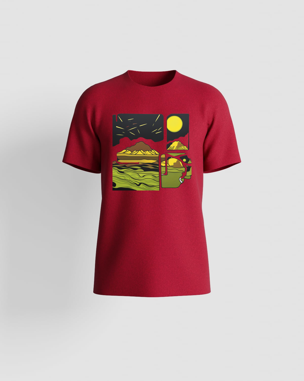 Red Unisex Organic Cotton T-Shirt 59
