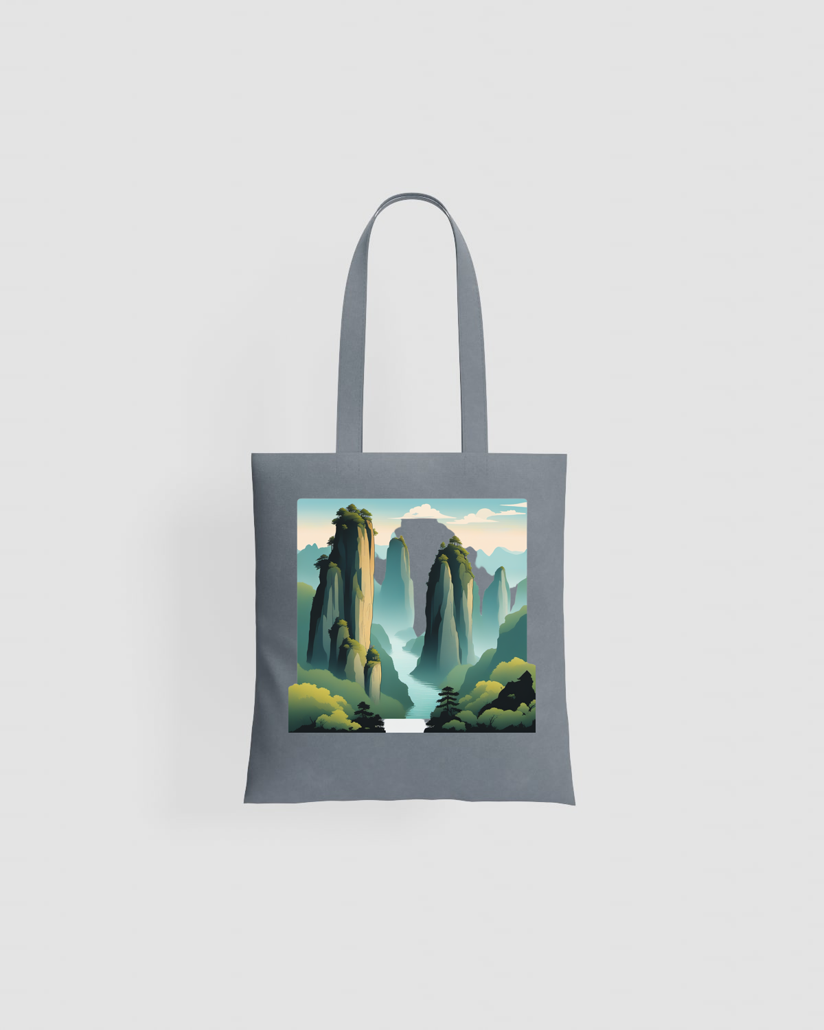 Customizable Smooth Cotton Tote Bag with Long Handles 59